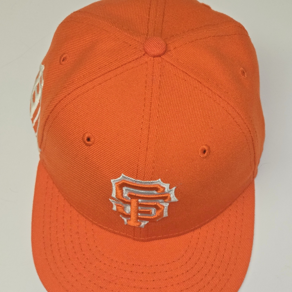 Orange Baseball Cap with Embroidered Logo